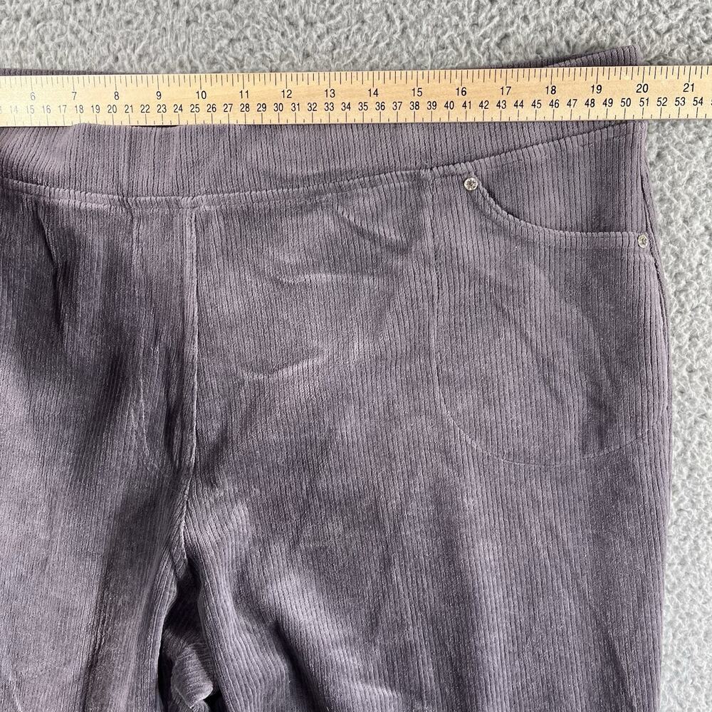 Quacker Factory Jeanne Bice Corduroy Pull On Pants Embellished XL Short 40x28 - Picture 7 of 9